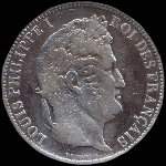 Pièce de 5 francs Louis-Philippe I Roi des français tête laurée 1831I - avers