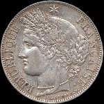 Pi�ce de 5 francs C�r�s 1850A - R�publique fran�aise - avers