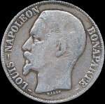 Pi�ce de 5 francs Louis-Napol�on Bonaparte 1852A - R�publique fran�aise - avers