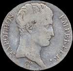 Pièce de 5 francs Napoléon Empereur An 13M - République française - avers
