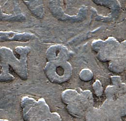 Variante An 8 sur 6 et L sur A de 5 francs Union et Force - avers d�tail 1