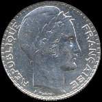 Pièce de 10 francs Turin argent 1938 - avers
