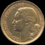 Pièce de 10 francs Guiraud 1957 - avers