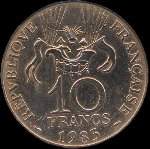 Pièce de 10 francs Conquête de l'Espace 1783 - 1983 - revers