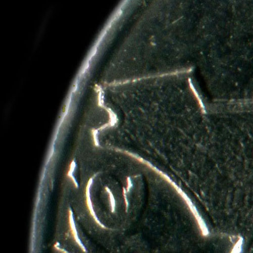 Variante Bretagne touche le listel sur 10 francs R�publique par Jimenez 1986