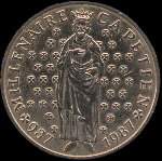 Pièce de 10 francs Hughes Capet 987-1987 - avers