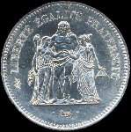 Pi�ce de 50 francs Hercule 1976 - avers