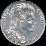 Pièce de 100 francs Marie Curie 1984 - avers