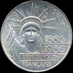 Pièce de 100 francs Liberté 1986 - avers