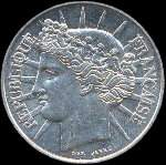 Pi�ce de 100 francs T�te de la R�publique 1988 - avers