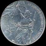 Pi�ce de 100 francs Libert� 1993 - avers