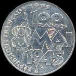 Pi�ce de 100 francs Armistice 1945 - 1995 - revers