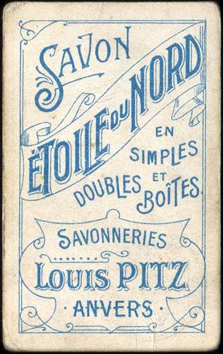Savon Etoile du Nord en simple et doubles boites - Savonneries Louis Pitz - Anvers - dos
