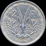 Afrique Occidentale Fran�aise - AOF - 2 francs 1948 - revers