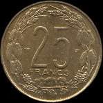Afrique Equatoriale Fran�aise - A.E.F. - Cameroun - 25 francs 1958 - revers