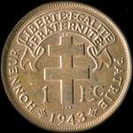 Cameroun Fran�ais - 1 franc 1943 - revers