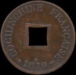Cochinchine française - 1 sapèque 1879A - avers
