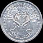 Djibouti - C�te fran�aise des Somalis - 1 franc 1959 - revers