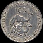 Djibouti - Territoire fran�ais des Afars et des Issas - 100 francs 1975 - revers