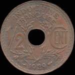 Indochine fran�aise - R�publique fran�aise - &frac12; centi�me 1939 - revers