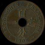 Indochine fran�aise - R�publique fran�aise - 1 centi�me 1906 A - revers