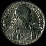 Indochine fran�aise - R�publique fran�aise - 10 centi�mes 1940 magn�tique - avers