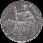 Indochine fran�aise - R�publique fran�aise - 1 piastre 1895 - avers