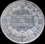 Indochine fran�aise - R�publique fran�aise - 1 piastre 1909 - revers