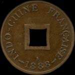 Indochine fran�aise - 1 sap�que 1888A - avers