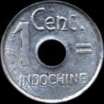 Indochine - Etat fran�ais - 1 centi�me 1943 - revers
