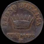 Regno d'Italia - 1 centesimo 1810M - revers