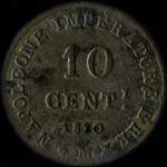 Napoleone Imperatore - 10 centesimi 1810 M - revers