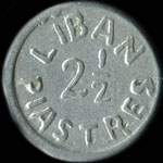 Liban - 2 &frac12; piastres non dat�e (1941) �mission locale - revers