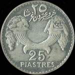 Etat du Grand Liban - 25 piastres République Libanaise 1936 - revers