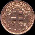 Madagascar - 50 centimes 1943 - revers