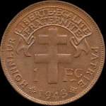 Madagascar - 1 franc 1943 - revers