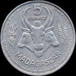 Madagascar - 5 francs 1953 - revers