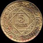 Maroc - Empire ch�rifien - 5 francs 1946 - revers