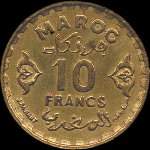 Maroc - Empire ch�rifien - 10 francs 1952 - revers