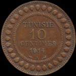 Tunisie - 10 centimes 1914 - revers