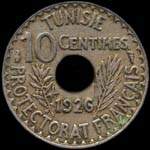Tunisie - 10 centimes 1926 - revers