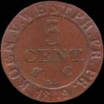 Westphalie - 5 centimes 1809 C - revers