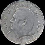 5 francs frappée en 1945 sous Louis II Prince de Monaco - avers