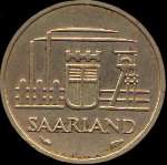 10 franken Saarland 1954 - Sarre - avers