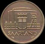 20 franken Saarland 1954 - Sarre - avers