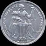 Nouvelle-Cal�donie - pi�ce de 50 centimes 1949 R�publique Fran�aise - Union Fran�aise - avers