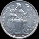 Nouvelle-Cal�donie - pi�ce de 1 franc de 1972 � 2020 R�publique Fran�aise I.E.O.M. - avers