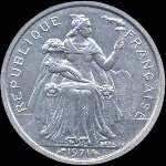 Nouvelle-Cal�donie - pi�ce de 2 francs 1971 R�publique Fran�aise - avers