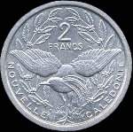 Nouvelle-Cal�donie - pi�ce de 2 francs 1971 R�publique Fran�aise - revers