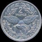 Nouvelle-Cal�donie - pi�ce de 2 francs de 1973 � 2020 R�publique Fran�aise I.E.O.M. - revers